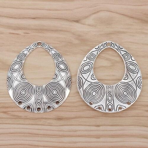 6 Pieces Bohemia Boho Large Chandelier Connectors Pendants for Necklace Earrings Jewellery Making Findings