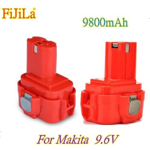 New 9.6V 9.8Ah Power Tools Battery for MAKITA 9120 9122 9133 9134 9135 9135A 6222D 6260D L10 193977-7 638344-4-2 9120 9122