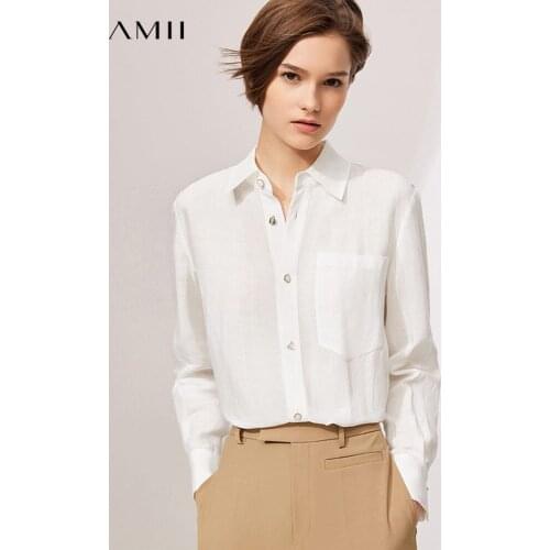 Женские белые рубашки Amii China At AliExpress