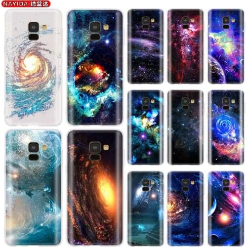 Phone Case for Samsung galaxy A30 A50 A90 5G A3 A5 A6s A7 A8 2016 2017 A6 2018 Plus Matte soft silicone Cases Space Star