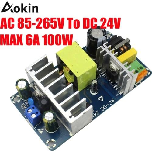 DC 24V Power Supply Module AC 85V 110v 220v to DC 24V 6A 4A 100W AC-DC Switching Power Supply Board