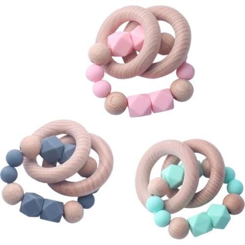 Baby birch teeth glue bracelet mother and baby supplies silicone grinding teeth stick baby tooth glue