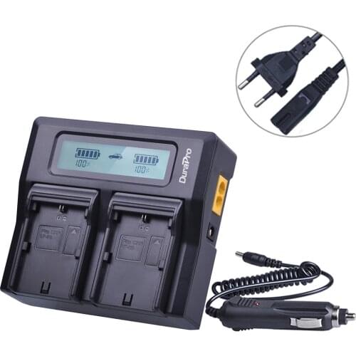 DuraPro LP-E6 LP E6 LPE6 LCD Dual Rapid Camera Battery Charger For CANON DSLR EOS 60D 5D3 7D 6D 70D 5D Mark II SLR