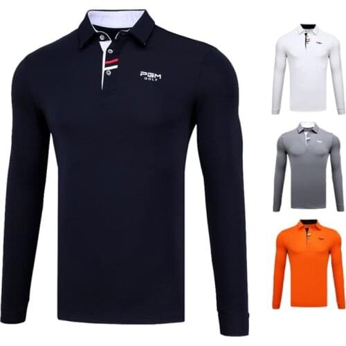 Golf Trainning T Shirts Autumn&Winter Mens Clothing Comfortable Breathable Quick-Drying Golf Shirts Golf Long Sleeve Sportswear