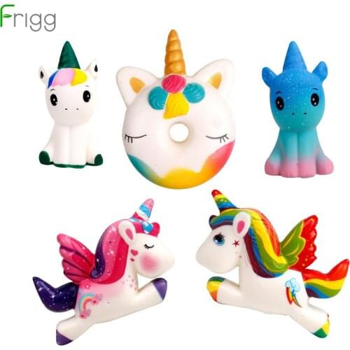 Frigg Unicorn Toy Squishy Slow Boost Unicorn Birthday Party Decoration Favor Supplies Christmas Decoration For Home Xmas Gift
