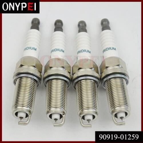 Set of 4 Iridium Spark Plug 90919-01259 FK16HRA8 For Toyota Avalon Camry RAV4 Lexus 9091901259 90919 01259