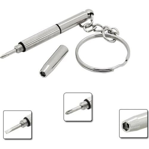 New fashion Multifunctional Outdoor Combination Tool Screwdriver Portable Mini Utility Pocket Multi Tool Keychain Key Ring Clasp