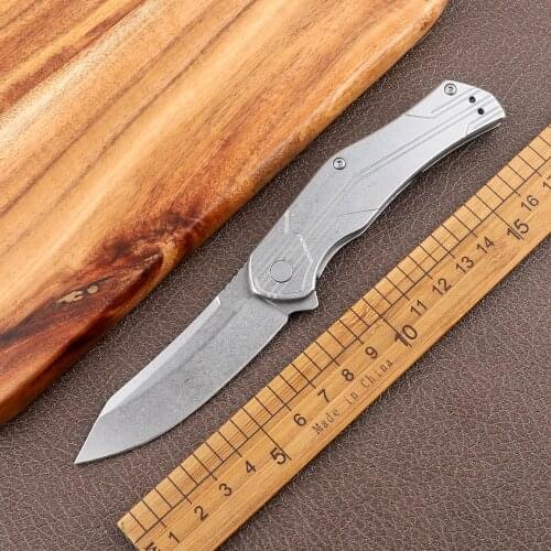 Kershaw 1380 portable folding sharp 8Cr13MoV blade stainless steel handle outdoor tactical self-defense camping hunting knife