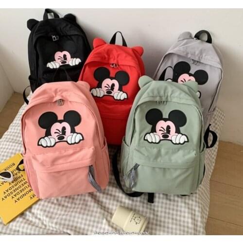 Disney Mickey Minnie Cartoon Backpack Kids Toddler School Bags Kindergarten Preschool Bag 2-6 Years Old Schoolbag for boys girls