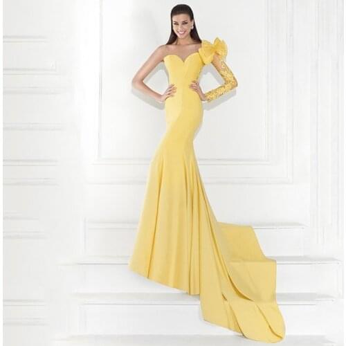 Wedding decoration Spring Jewel Sheer Sweetheart Long Sleeve Low Back Mermaid Evening mother of the bride Dresses