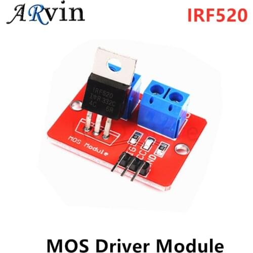 0-24V Top Mosfet Button IRF520 MOS Driver Module For Arduino MCU ARM Raspberry pi