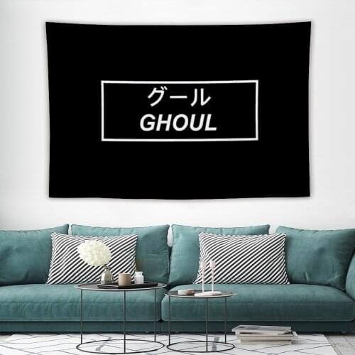 I AM A GHOUL Tapestry Funny Tapestry Wall Bedspread Kawaii Home Decor For Bedroom Dorm