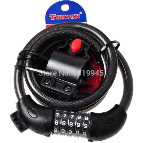 New High-quality Motorcycle Lock Bicycle Lock Bike Password Theft Moped Mountain Safety Digital Chain Lock Cycling Accessories