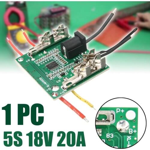 1pc 5S 18V 20A Li-ion Battery Pack Protector Board PCM PCB Lithium Battery Protection Board for Electric Power Tools