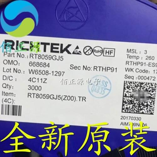 100% Original In Stock New RT8059GJ5 RT8059 Marking:BQ= SOT23-5 (10pcs/lot)