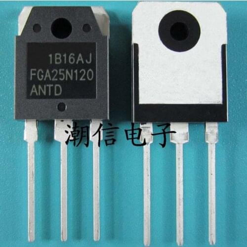 10cps Fga25n120 antd electromagnetic furnace power tube 25A 1200V