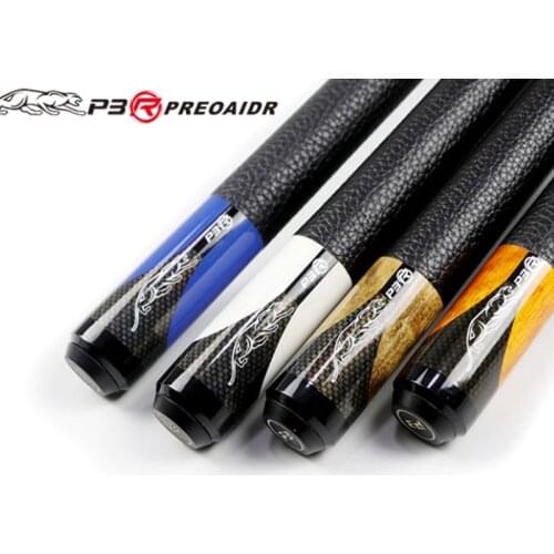 3142 Brand P3R Pool Cues Billiards Stick 10mm/11.5mm/13mm Tip Blue/Orange/White/Brown Colors China 2017