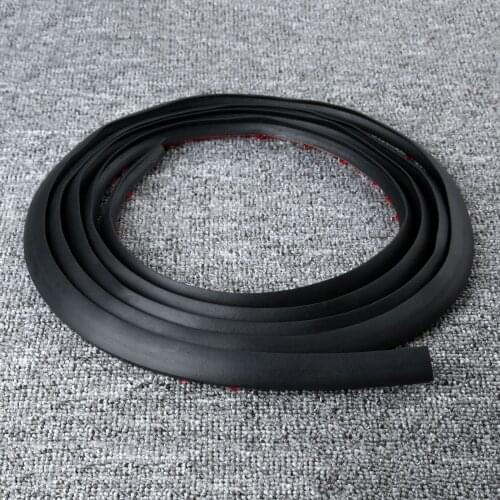 4M Universal Auto Car Truck Door Bottom Trim Edge P-shape Rubber Sealing Strip Weather Strip Hollow Adhesive Sound Insulation
