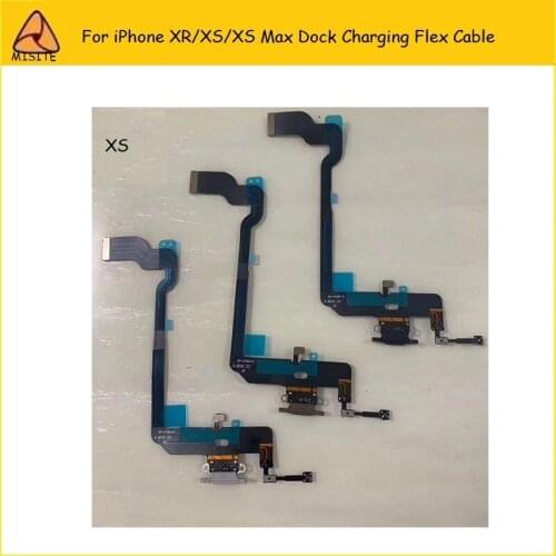 50PCS New Replacement Parts For iPhone XS Max/XS/XR/XSM Charging Charger Dock Connector Plug Port Flex Cable Ribbon