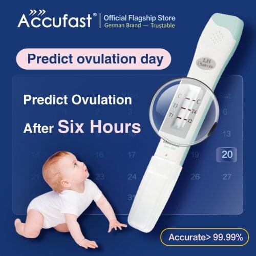 ACCUFAST 7Pcs Lh Ovulation Peak Test Midstream Predict Ovulation After Six Hours For Women Urine Test Ovulation Test Stick