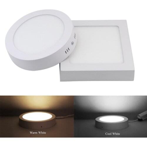 Free shipping 1pcs 9W/15W/25W Surface mounted led downlight Square panel light SMD Ultra thin circle ceiling Down lamp kitchen