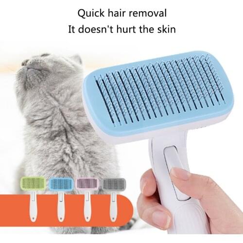 Pet Comb Dog Cat Hair Remove Needle Combs No Hurt For Pet Fur Cleaning Brush Dog Pet Grooming Comb Hair Cleaner Tool For Pet