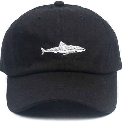 Cotton Fish Embroidery Casquette Baseball Cap Adjustable Snapback Hats for Men and Women 263