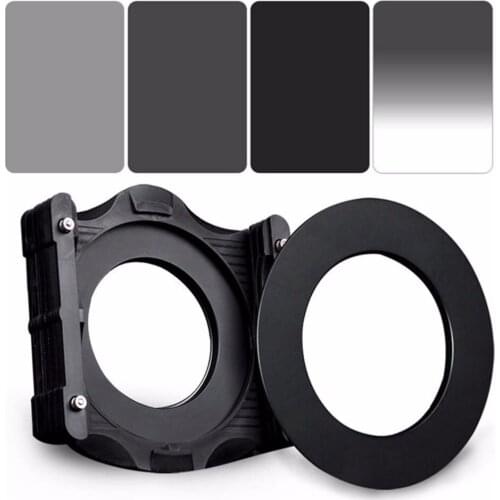 ZOMEI 6in1 Filter Kit 67mm Ring + Holder + 150x100mm Gradual ND4 + Full ND2+ND4+ND8 Neutral Density Square ND filter for Cokin Z