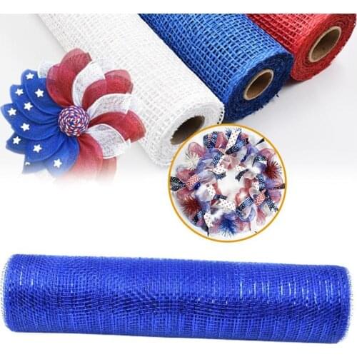 10 IN Reusable Mesh Ribbon Flower Bouquet Wrapping Decorating Cloth Waterproof Durable Garland Net Cloth For Wreaths Bows Swags