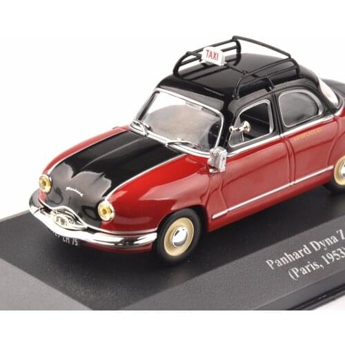 1953 Classic Taxi Diecast Car Model 1:43 Red IXO Panhard Dyna Z Paris Gift Toys for Children Gift