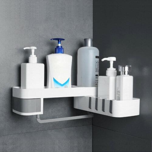 Home Shelves for Wall Mounted Corner Bathroom Shower Gel Shelf Shampoo Holder Kitchen Storage Rack Organizer Accessories Gadgets