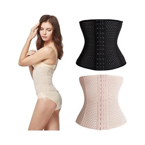 2017 new hot fashion Latex Rubber Waist Trainer Cincher Underbust Corset Body Shaper Shapewear