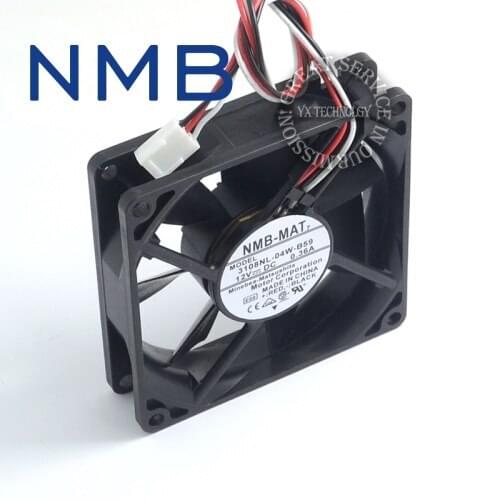 New and Original 3108NL-04W-B59 8020 80mm 0.36A cooling fan dual ball wind capacity for NMB 80*80*20mm