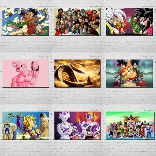 Anime Poster Dragon Ball Monkey King Turtle Fairy Saiyan Canvas Painting Mural Printing Wall Poster Home Bedroom Wall Decoration