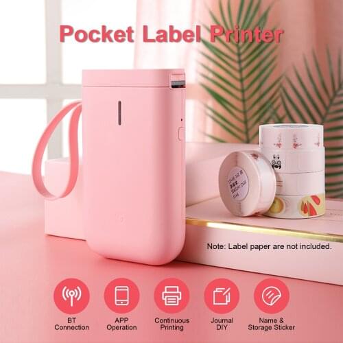 Portable Handheld Thermal Label Printer Wireless BT Label Maker Sticker Machine for iOS Android Smartphone Thermal Printer #R10