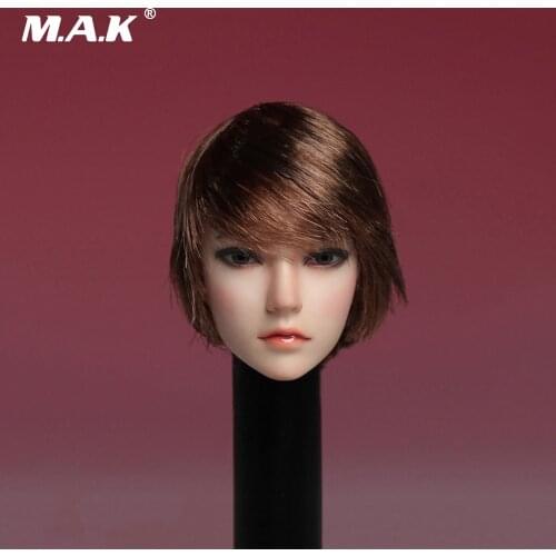 SDH002A 1/6 Asia Female Brown Short Hair Head Sculpt For 12''Body