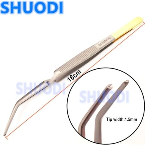 1 piece Dental Orthodontic Microscopy Tweezer Holder Tip with Small incision Dentist Instrument Tweezers Autoclavable
