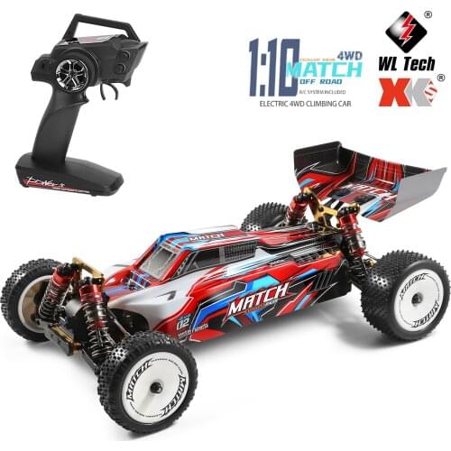 WLtoys New 104001 Rc Car 45km/H 1:10 Scale 4WD Drive Off-Road 2.4G Radio Control Remote Car Kids Electric RC Cars Toys Vehicle