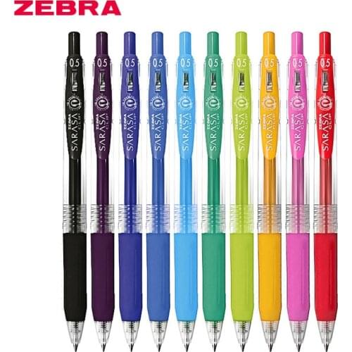 ZEBRA 3pcs Refillable Colorful Gel Pen School Stationery Gel Pens For Students Writing Pen 0.5mm Medium Nib Ballpoint Pens JJ15