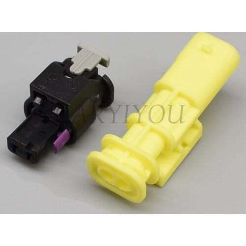 1 Set 2Pin Male and Female Car urea mercury sensor fuel nozzle Plug Connector for Volkswagen Audi 1-1703498-1 1-1924067-4