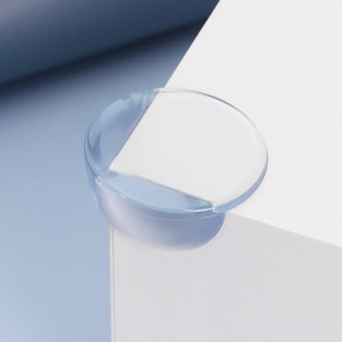 4pcs/set Table Corner Protector Child Safety Baby Protection Transparent PVC Round Desk Guard edge double adhesive cushion 40mm