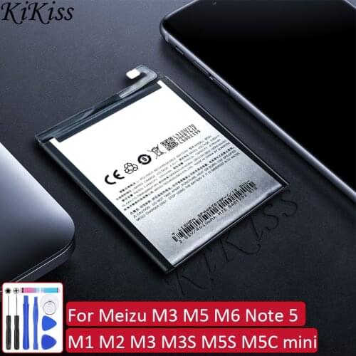 Battery For Meizu M3 M5 M6 Note 5 Battery BT61 L681H L681Q L681M M681H M681Q M681M Batery For Meizu M1 M2 M3 M3S M5S M5C mini