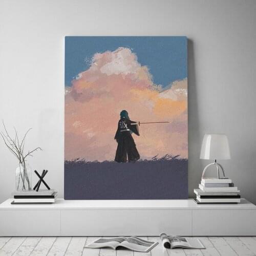 Muichiro Tokito Kimetsu no Yaiba anime Framed Canvas poster Wooden Frame Painting wall Art decor Study Home Decoration Prints