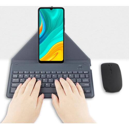 Bluetooth Keyboard For Huawei Honor 20 Pro 10i 10 lite 8a 8X 9X Pro 20pro Phone Wireless keyboard mouse Stand Case