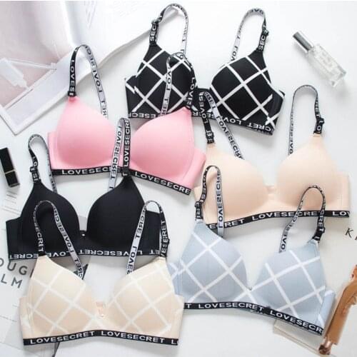 Black Pink Bras For Women Lingerie Seamless Push Up Bra Bralette Wireless Brassiere Female Sexy Thin Underwear Intimates