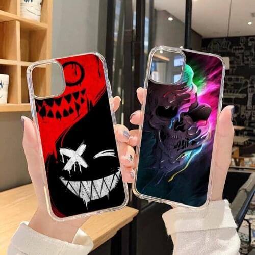 Horror graffiti art Phone Case Transparent soft For iphone 5 5s 5c se 6 6s 7 8 11 12 plus mini x xs xr pro max