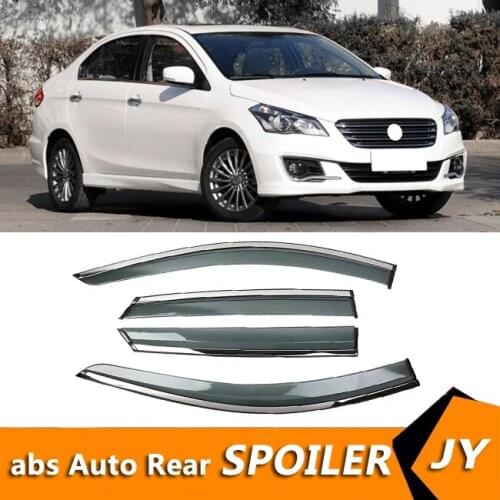 For Suzuki Alivio 2015 Window Visor Vent Shades Sun Rain Deflector Guard For Suzuki Alivio Auto Accessories 4PCS/SET