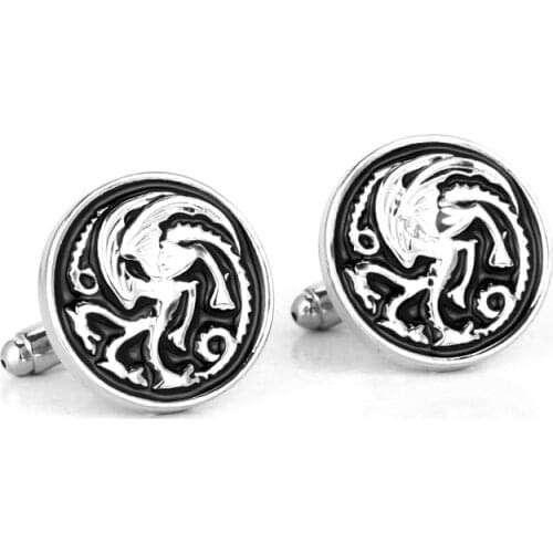 Dongsheng Movie House Dragon Cufflinks For Mens Vintage Brand Cuff Buttons Gemelos Shirt Cufflinks-40