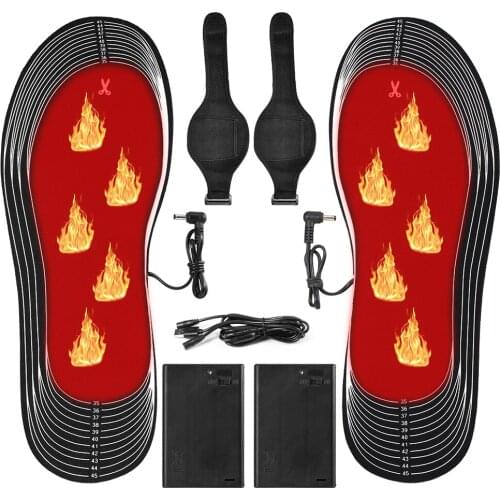 Portable USB Electric Heating Insoles Electric Foot Warmer Washable Heating Insoles Cuttable Thermal Insoles heated insole
