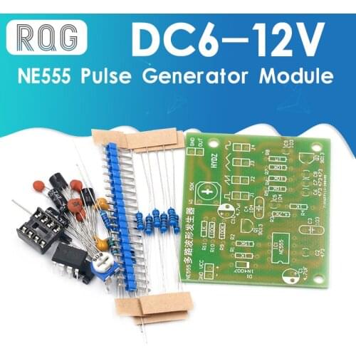 DC6-12V NE555 Pulse Generator Module Sine/Triangle/Square Wave generator multi-channel Waveform Signal Generator DIY Kit